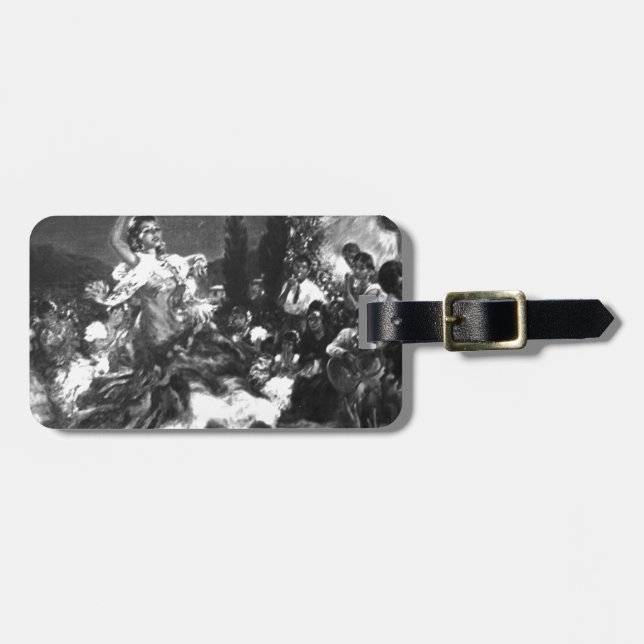Flamenco Dancer Luggage Tag (Front Horizontal)