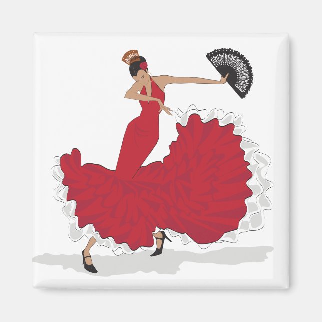 Flamenco Dancer Magnet (Front)