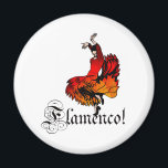 Flamenco Dancer Magnet<br><div class="desc">Colourful Spanish Flamenco Dancer with the word Flamenco underneath</div>