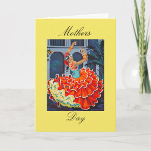 Flamenco Dancer Mothers Day Card