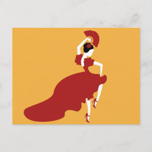 Flamenco Dancer Postcard