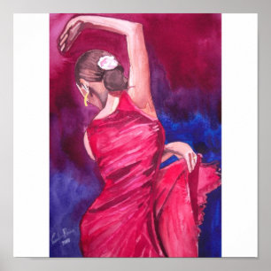 FLAMENCO DANCER POSTER