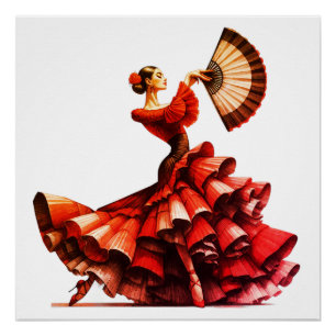Flamenco Dancer Poster