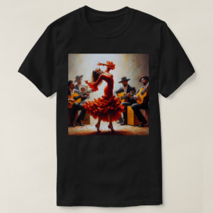 Flamenco Dancer Spanish Music Band  T-Shirt