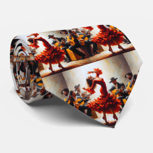 Flamenco Dancer Spanish Music Band Tie