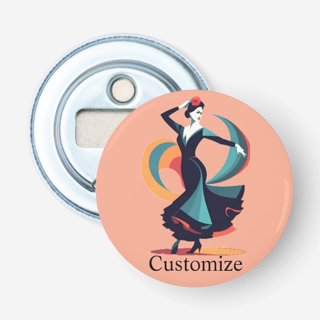 Flamenco Dancer Thunder_Cove Bottle Opener (Front)