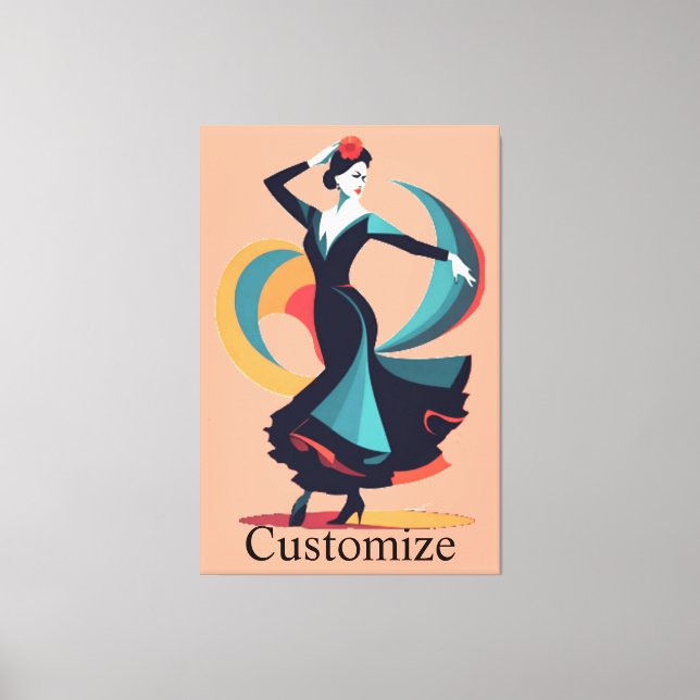 Flamenco Dancer Thunder_Cove Canvas Print (Front)