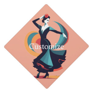 Flamenco Dancer Thunder_Cove Graduation Cap Topper