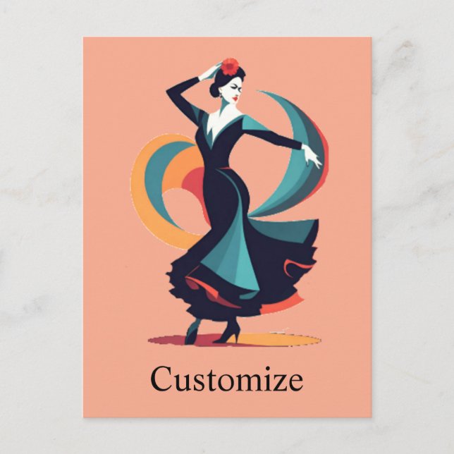 Flamenco Dancer Thunder_Cove Postcard (Front)