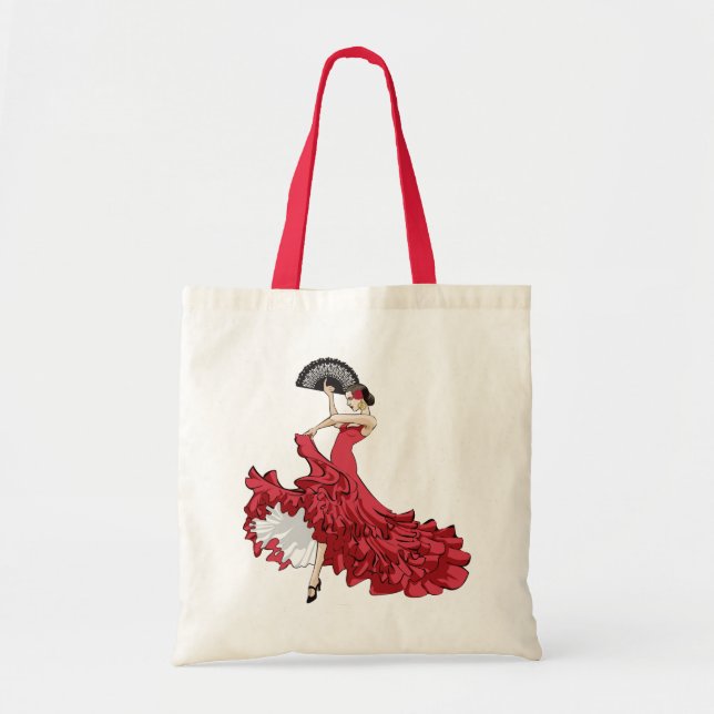 Flamenco Dancer Tote Bag (Front)