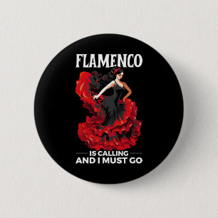 Flamenco Dancing Spanish Dancer Spain Flamenco Dan 2 Inch Round Button