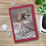 Flamenco dancing woman Volcano Surreal drawing art Trifold Wallet<br><div class="desc">This artistic wallet features graphite and coloured pencils surreal drawing of flamenco dancer lady emerging from a volcano. Makes a beautiful, unique and elegant gift for dancers and art lovers. • You can customize it - resize/rotate the image, add text and more, or transfer it to another product :) •...</div>