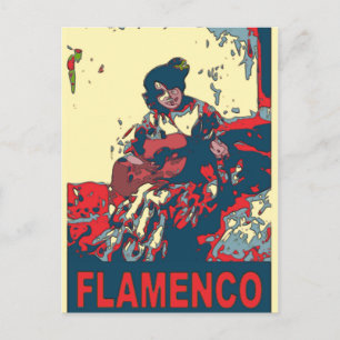 Flamenco Guitar Postcard