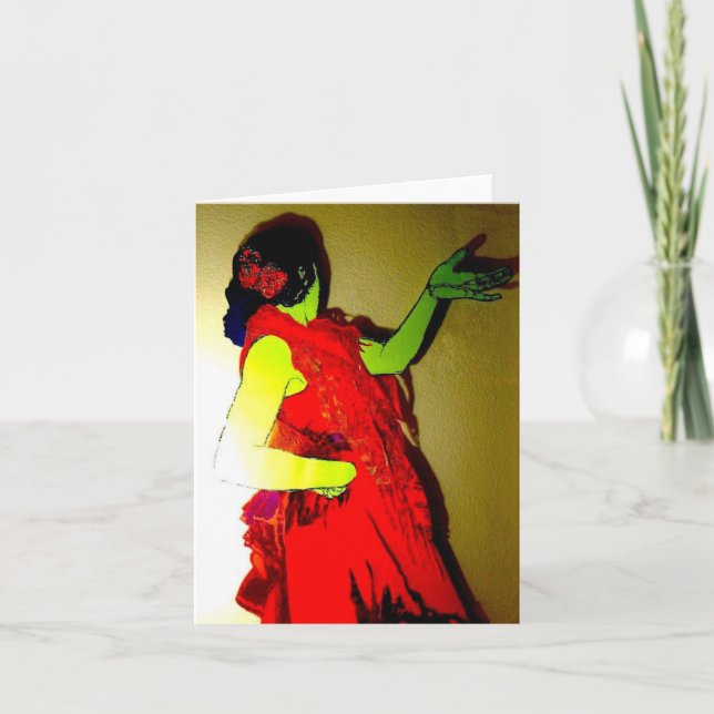 Flamenco Hand Folded Invitation (Front)