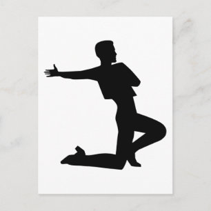 Flamenco man postcard