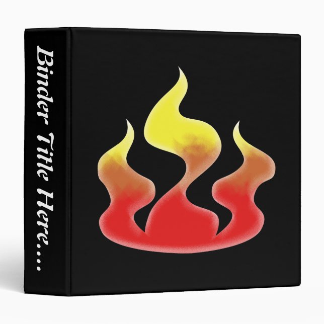 Flames - 1.5" binder (Front/Spine)