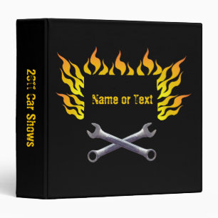 Flames and Tools Binder