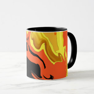 Flames at Night Mug
