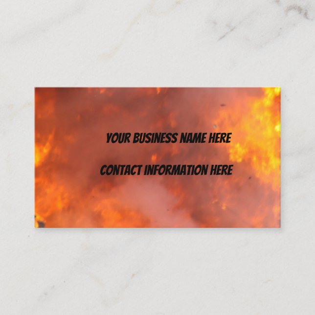 Flames Business Card (Front)