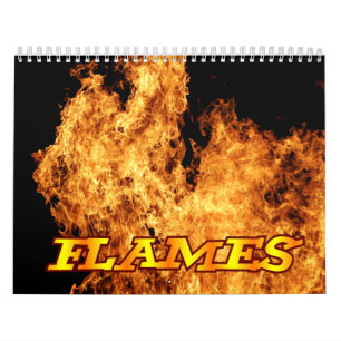 Flames Fire Wall Calendar