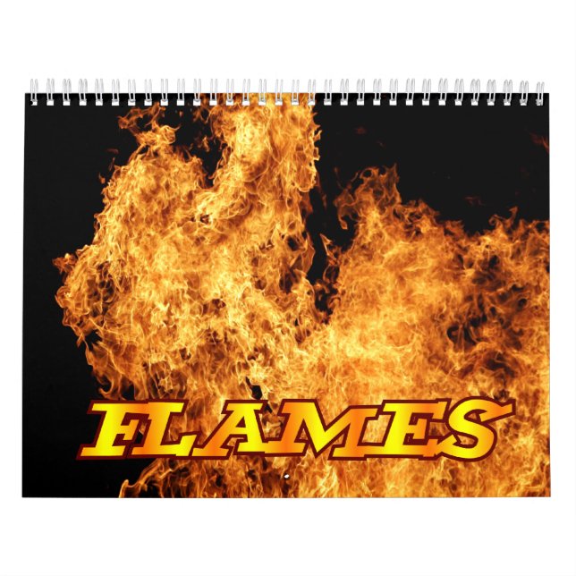 Flames Fire Wall Calendar (Cover)