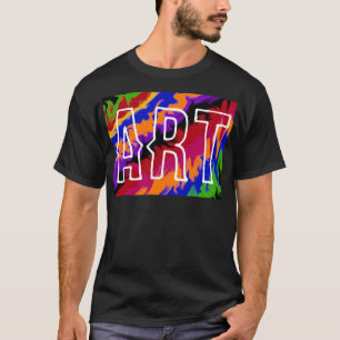 Flames in the Abstract Colours T-Shirt
