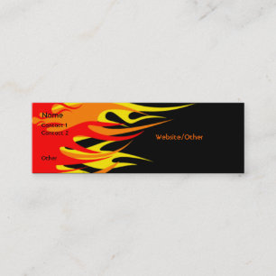 Flames Mini Business Card