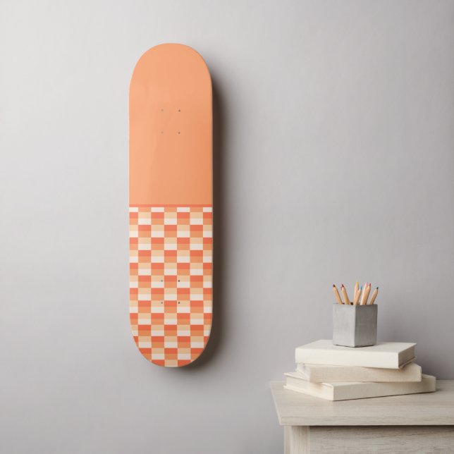 Flames of a Candle and Orange Combination Skateboard (Wall Art)