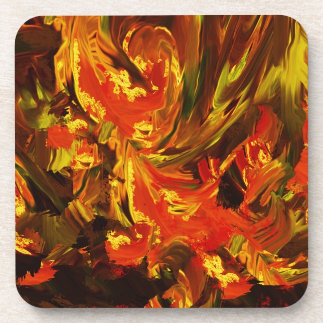 Flames of love coaster (Front)