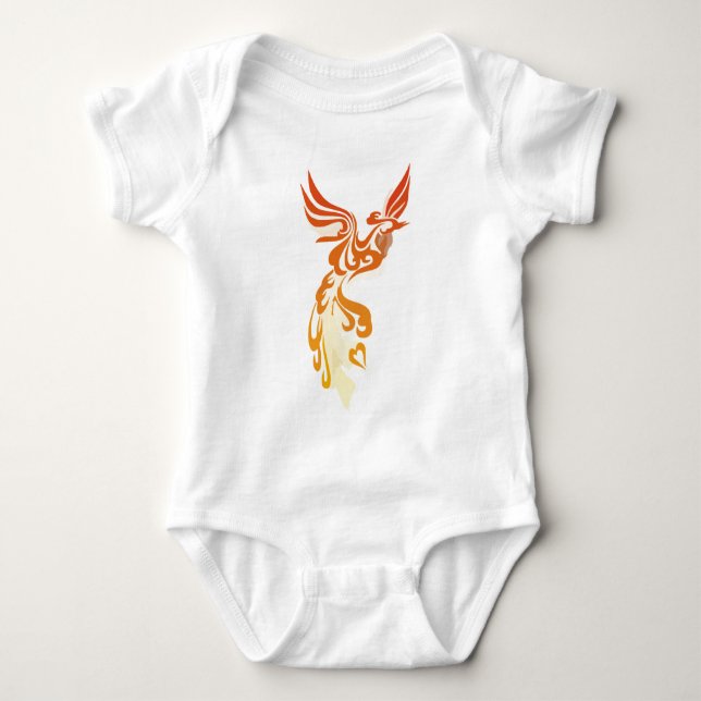 Flames of Phoenix Baby Bodysuit (Front)