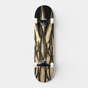 Flames of Tan Skateboard