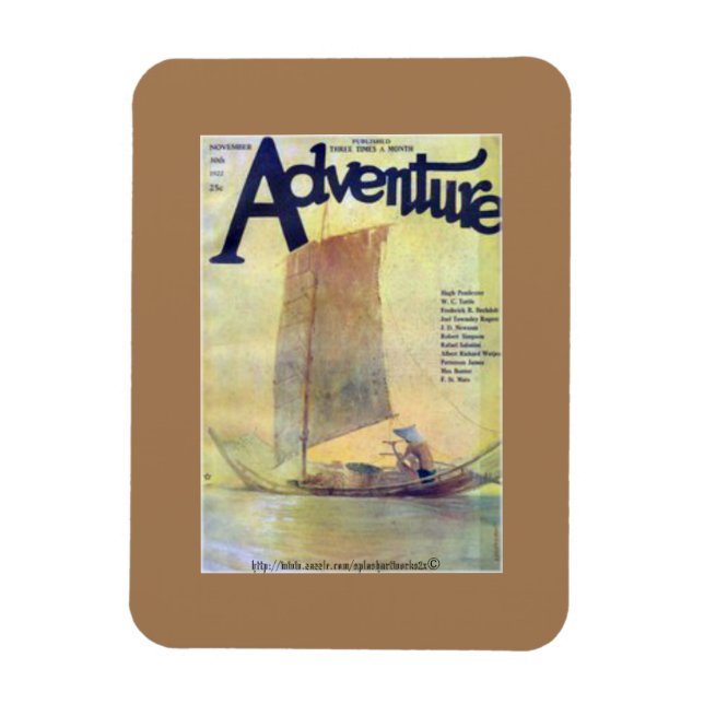 "Flames of the Storm by W. C. Tuttle" Magnet (Vertical)