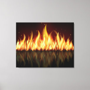 FLAMES on Canvas Series Print