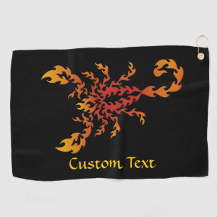 Flames Scorpion Golf Towel