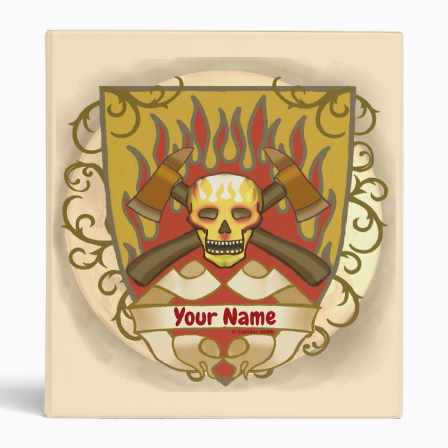 Flames Shield Firefighter Binder (Front)