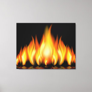 FLAMES sur toile