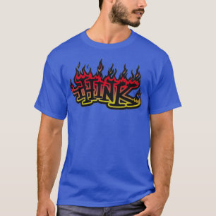 Flames think skateboard design T-Shirt