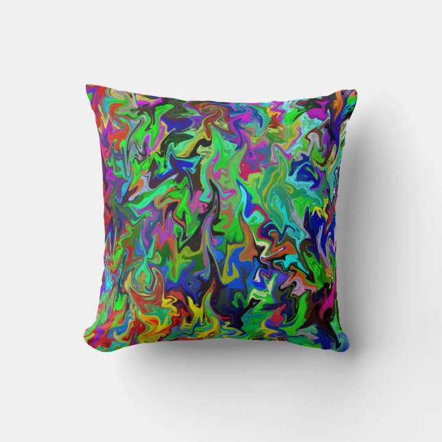 Flames.... Throw Pillow (Front)
