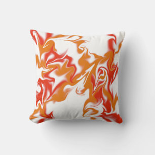 Flamey Fusion Throw Pillow