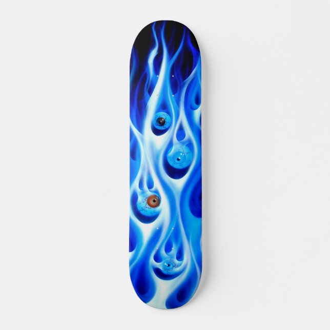 Flamin Eyeballs Skate Deck (Front)
