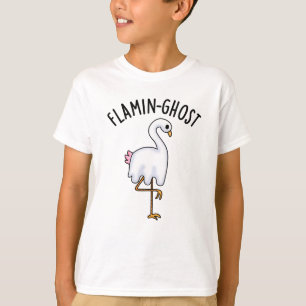 Flamin-ghost Funny Flamingo Ghost Pun  T-Shirt