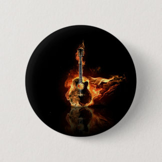 flamin guitar 2 inch round button