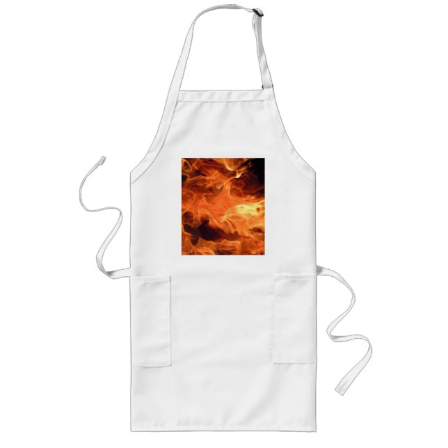 flaming aApron Long Apron (Front)