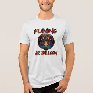  Flaming Air Balloon Tri-Blend Shirt