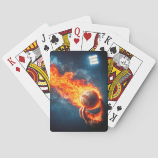 Flaming Baseball Card Deck