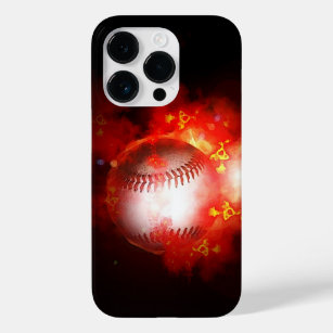 Flaming Baseball Case-Mate iPhone 14 Pro Case