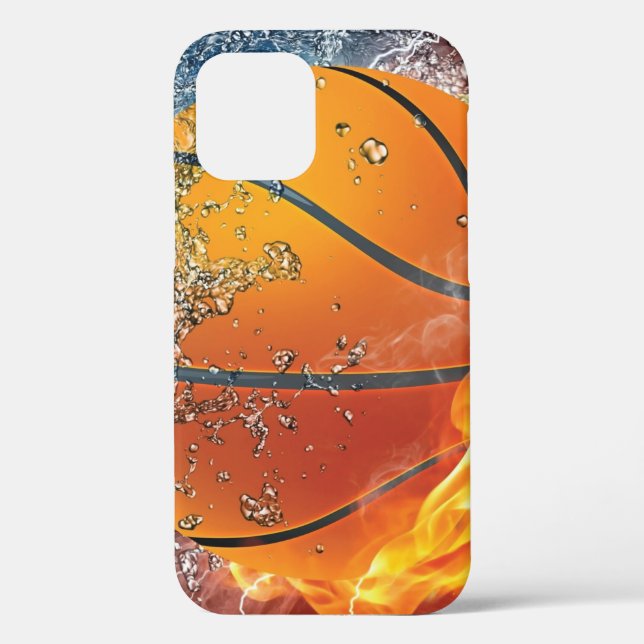 Flaming basketball throw pillow Case-Mate iPhone case (Back)