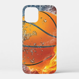 Flaming basketball throw pillow iPhone 12 mini case