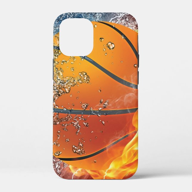 Flaming basketball throw pillow Case-Mate iPhone case (Back)