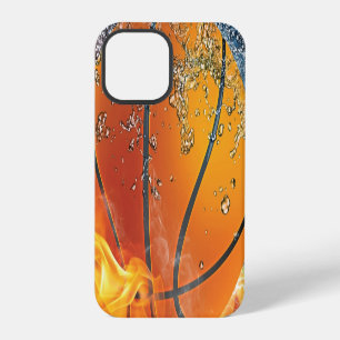 Flaming basketball throw pillow iPhone 12 pro case